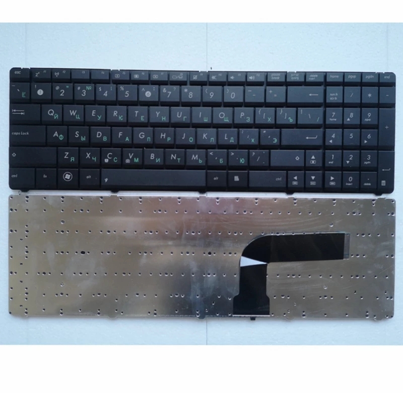 رو أسود جديد ل ASUS G72 X53 X54H K53 A53 A52J K52N G51V G51V G53 N61 N50 N51 N60 U50 K55D G60 F50S U53 لوحة مفاتيح محمول الروسية