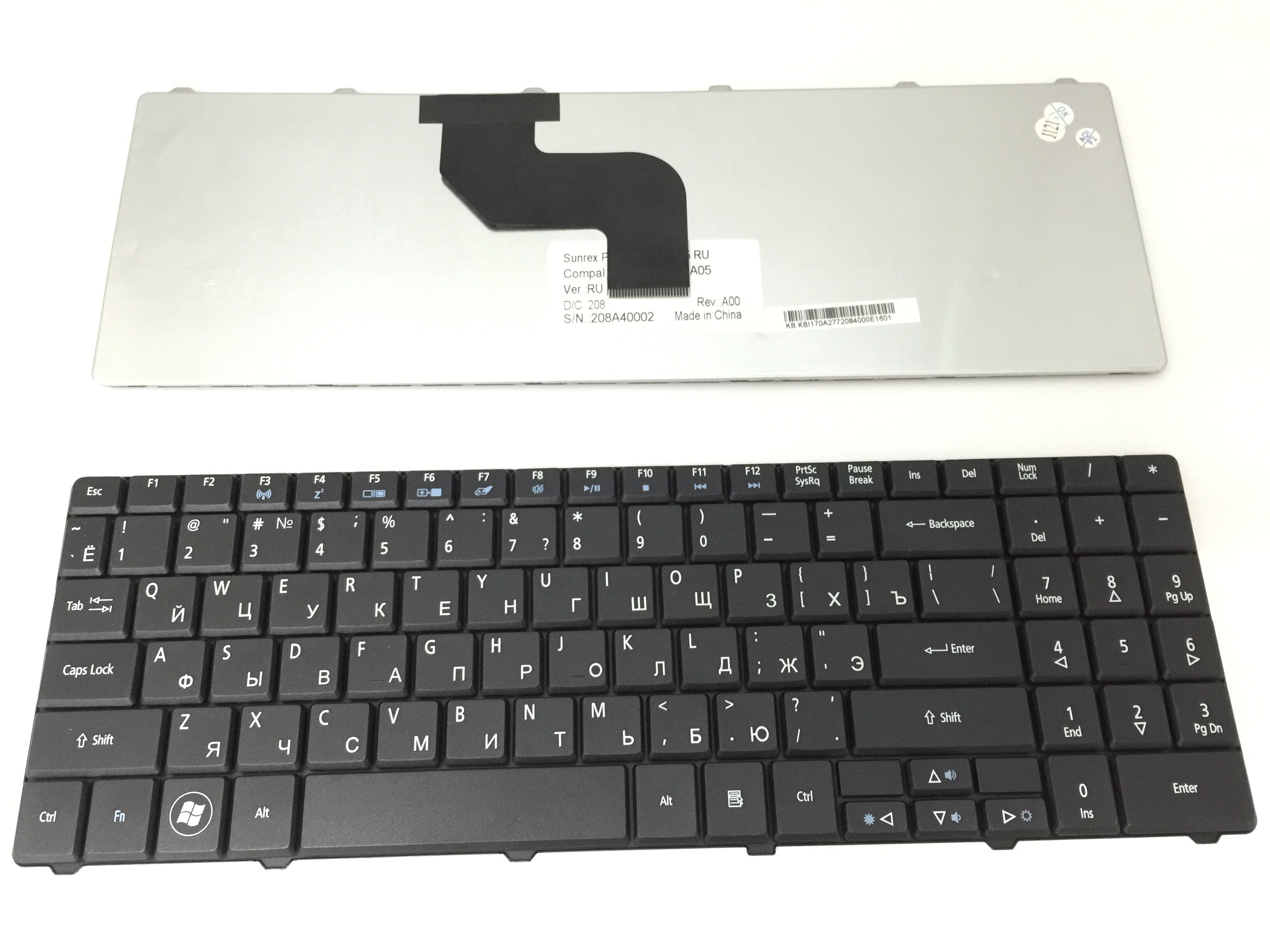 Acer 5517 için ru laptop klavye