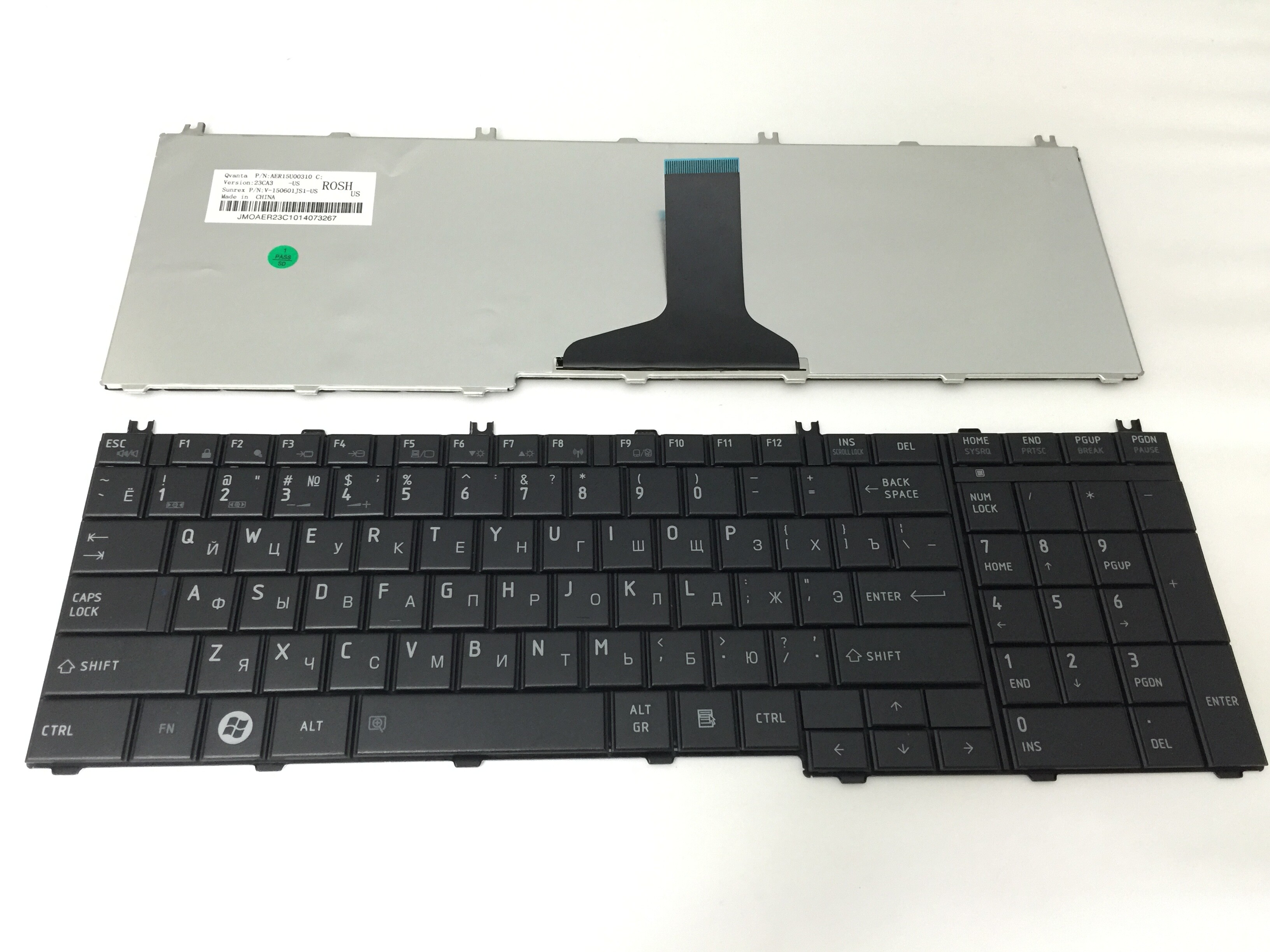 Clavier portable ru pour Toshiba C650