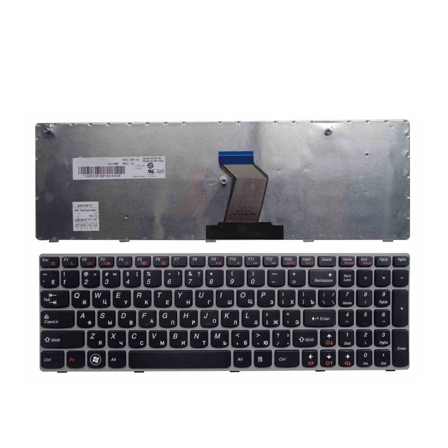 RU Laptop Keyboard per Lenovo G570 G575 Z560 Z560A Z560G Z565 G570AH G570G G575AC G575AL G575GL G770 G560 RUSSO