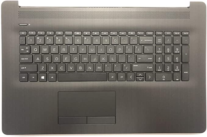 HP Pavilion17 By 17CA 17-CA 17Q-CSのラップトップ上ケースPalmrestタッチパッドのアセンブリのパートL22750-001 6070B1308103グレー
