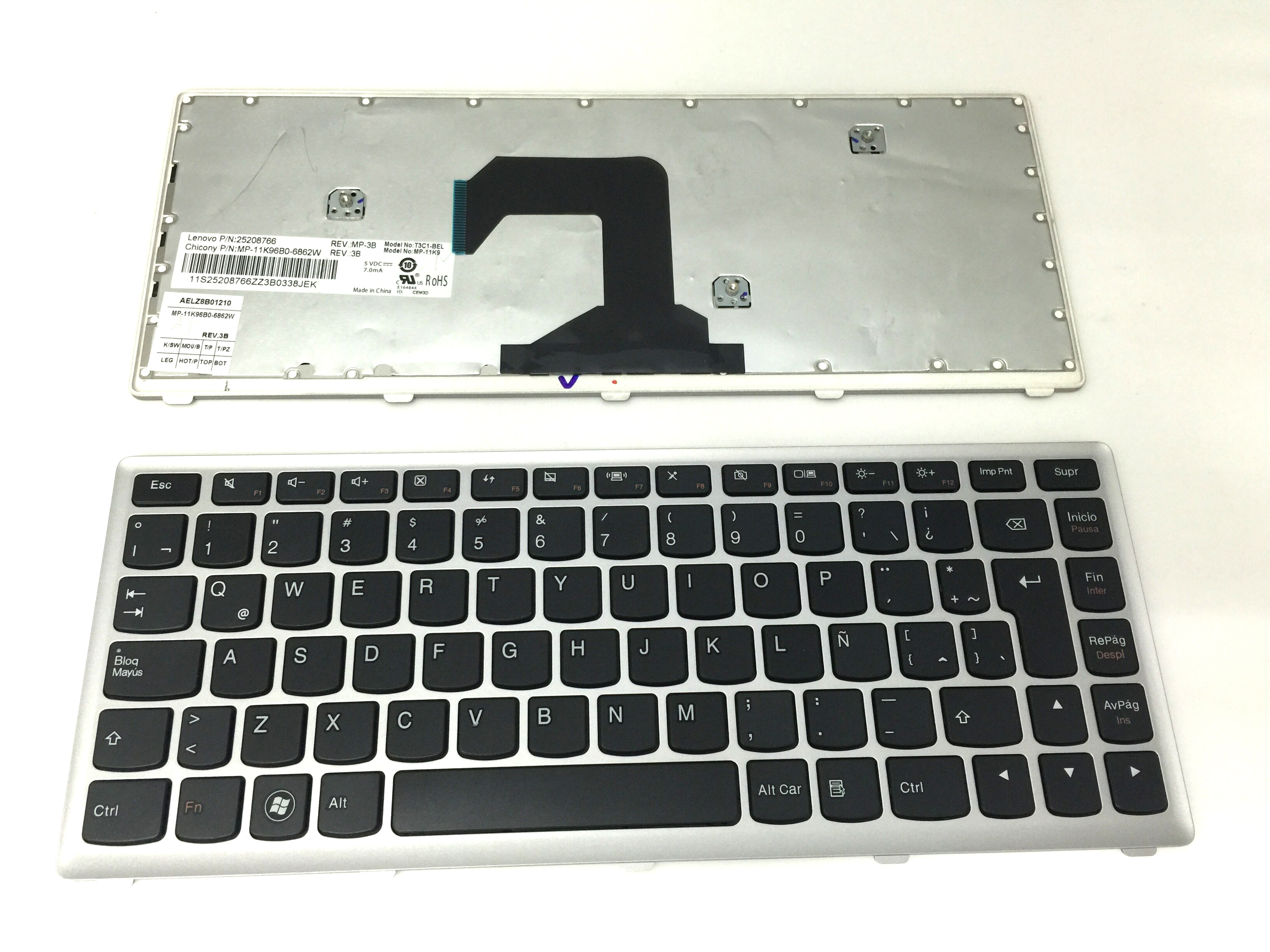 Teclado del ordenador portátil del SP para Lenovo U410