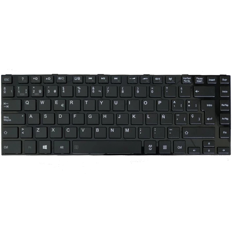 东芝卫星西班牙键盘L800 L800D L805 L830 L835 L840 L845 P840 P845 C800 C840 C845 M800 M805 SP黑色