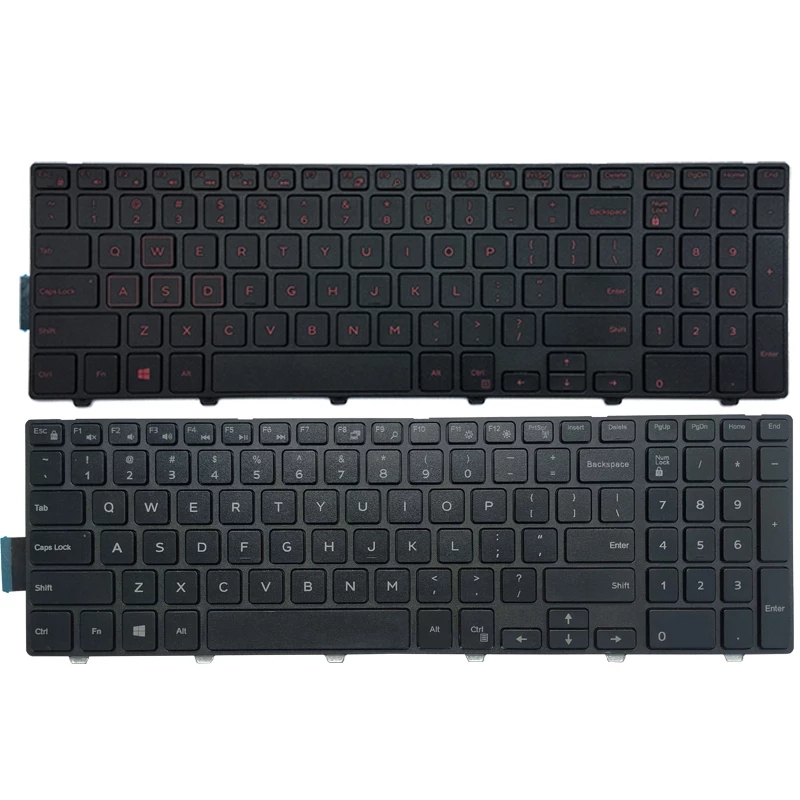 Tastiera statunitense per Dell Inspiron 15 3551 3552 3541 3543 3542 3559 3543 3542 3559 3565 3567 3551 3558 3567 3551 3558 5566 5748 5749 5755 5758 5759 Tastiera per laptop