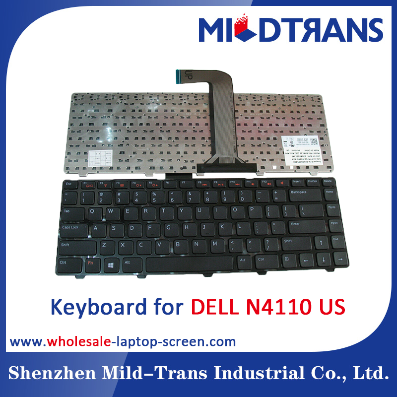 US Laptop Keyboard for DELL N4110