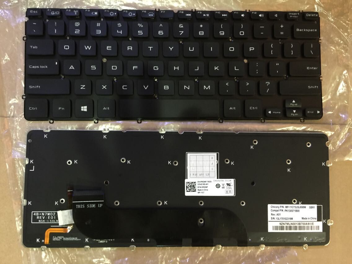 US-Laptop-Tastatur für Dell XPS 12