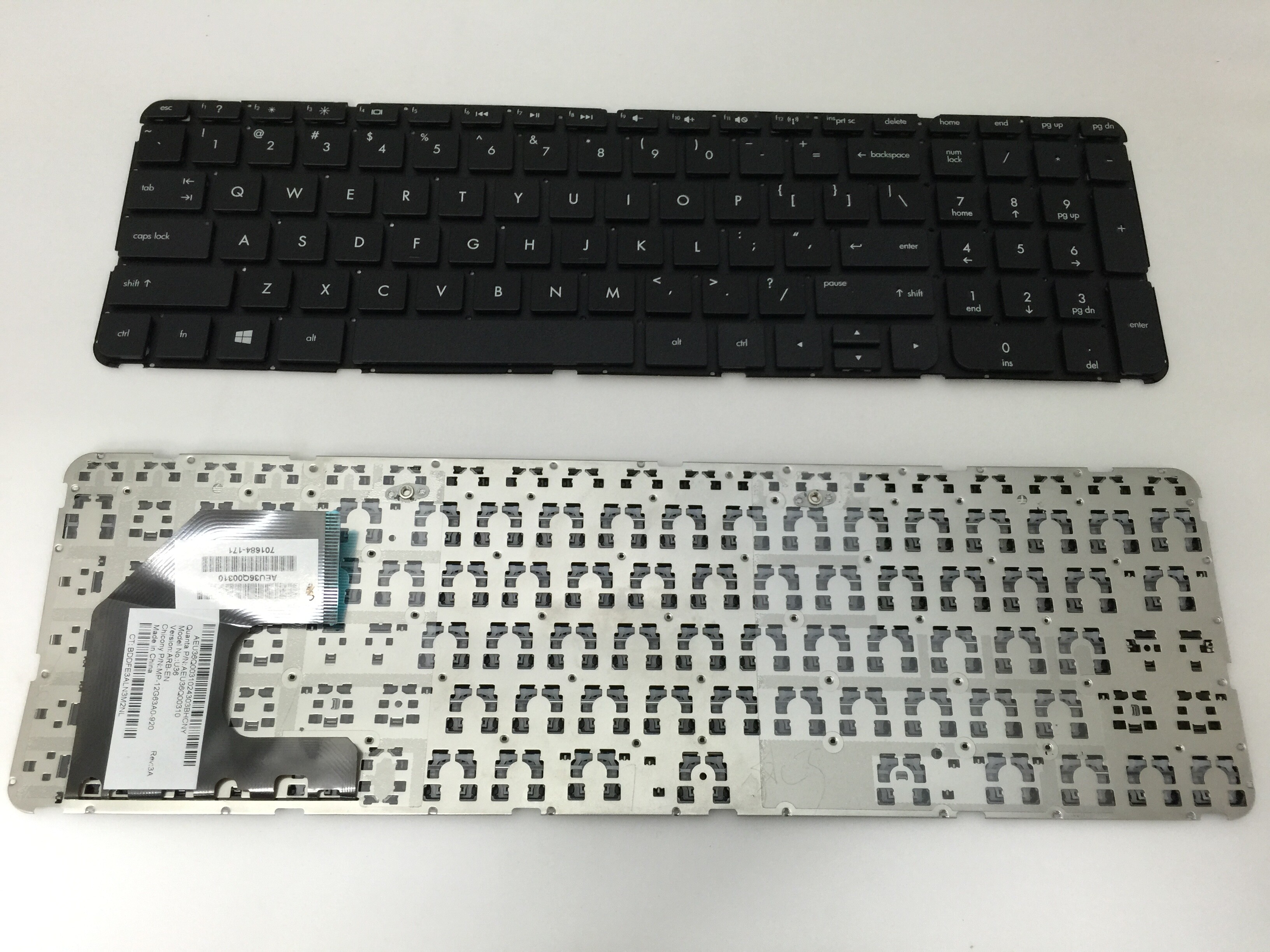 Teclado do portátil dos e.u. para o cavalo-força 15-B