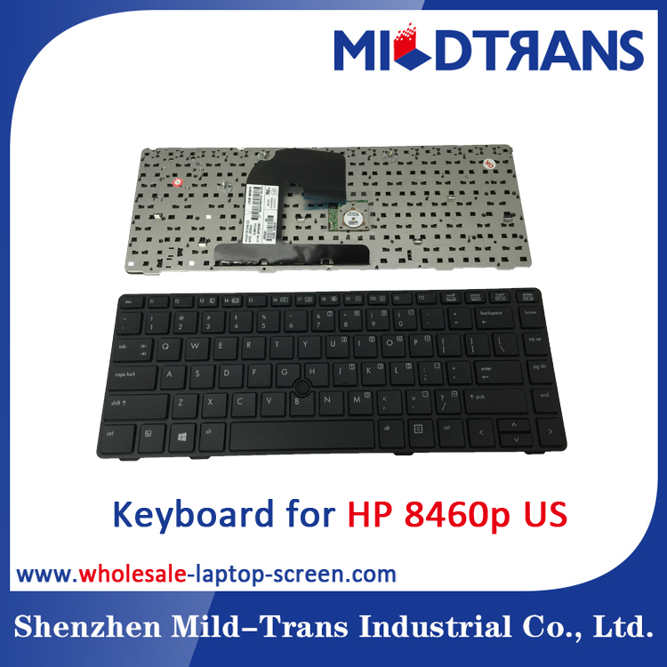 US Laptop Keyboard for HP 8460p