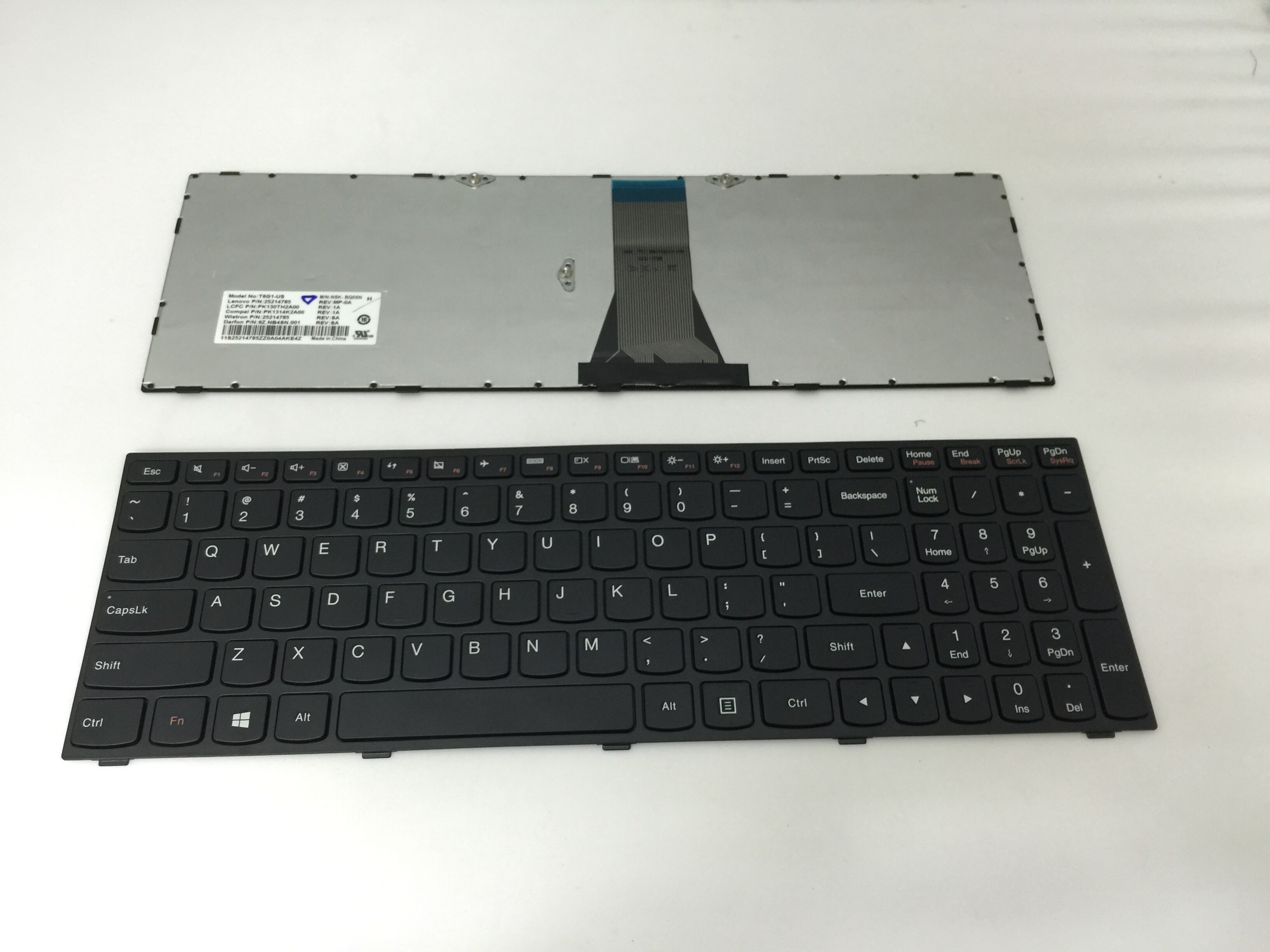 Clavier d'ordinateur portatif des USA pour Lenovo G5070