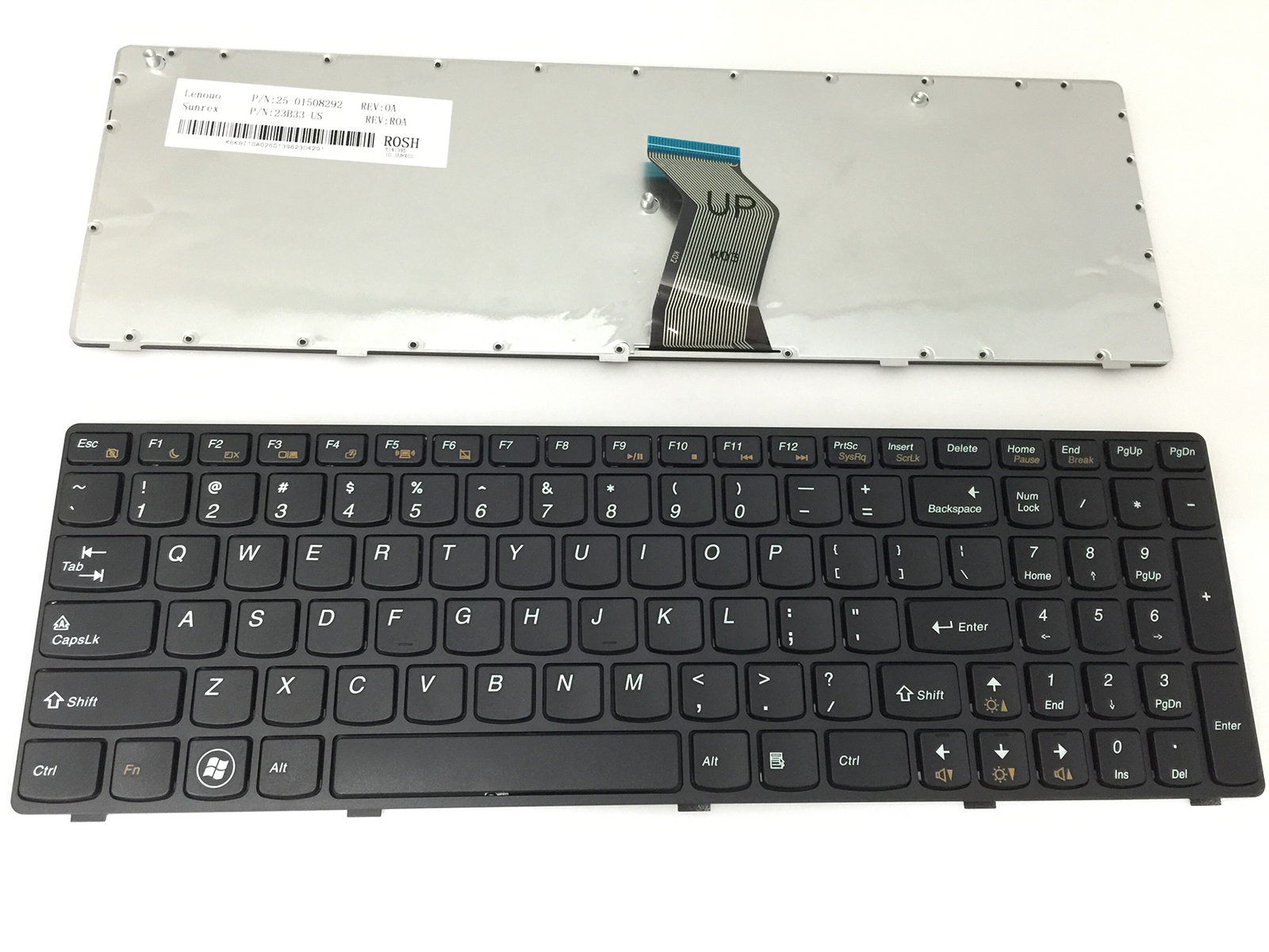 Teclado del ordenador portátil de los e.e.u.u. para Lenovo-