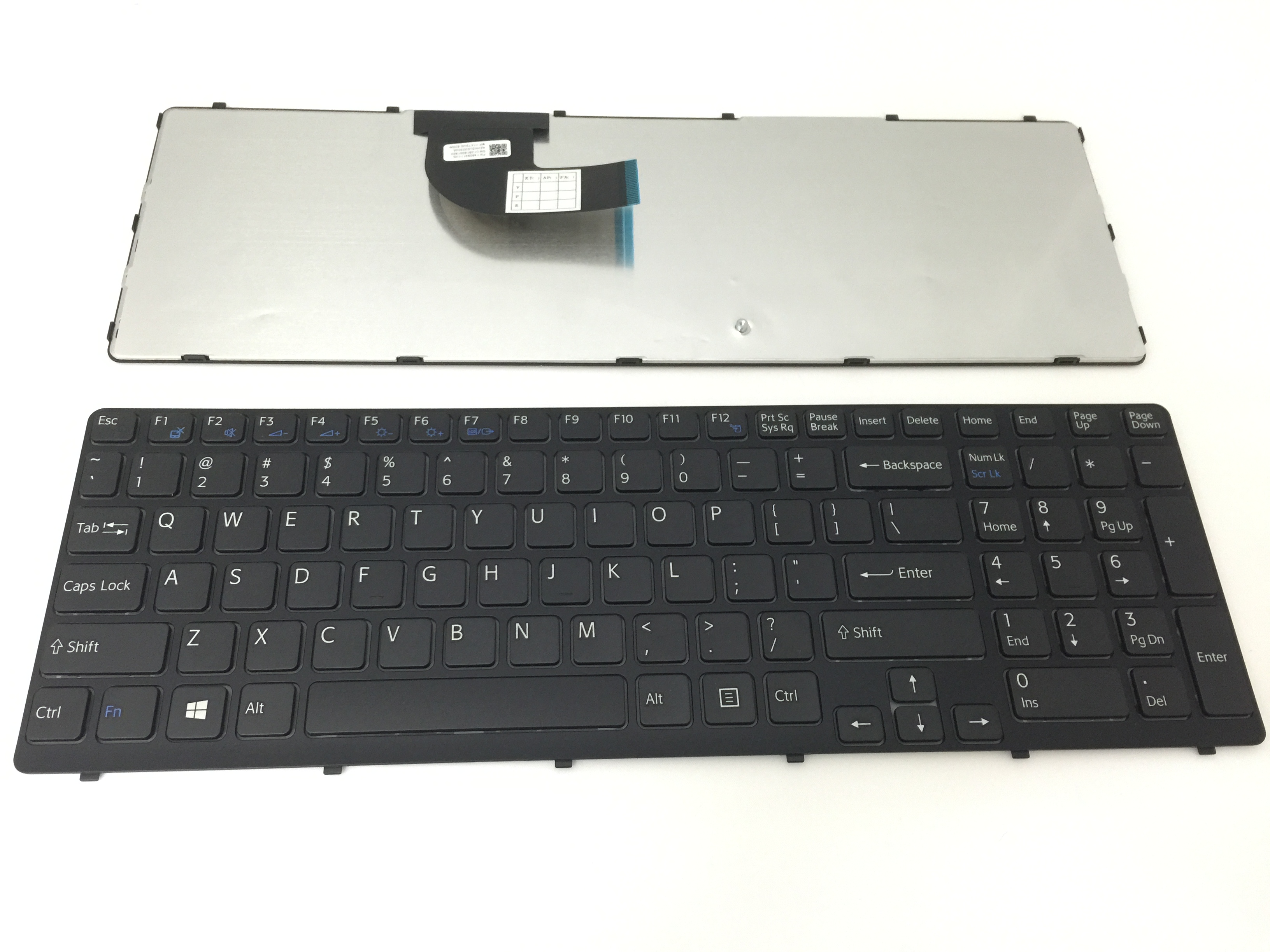 Teclado do portátil dos e.u. para o preto de Sony SVE151
