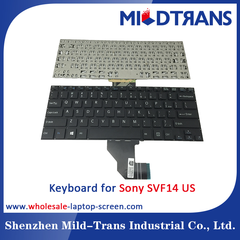 US Laptop Keyboard for Sony SVF14