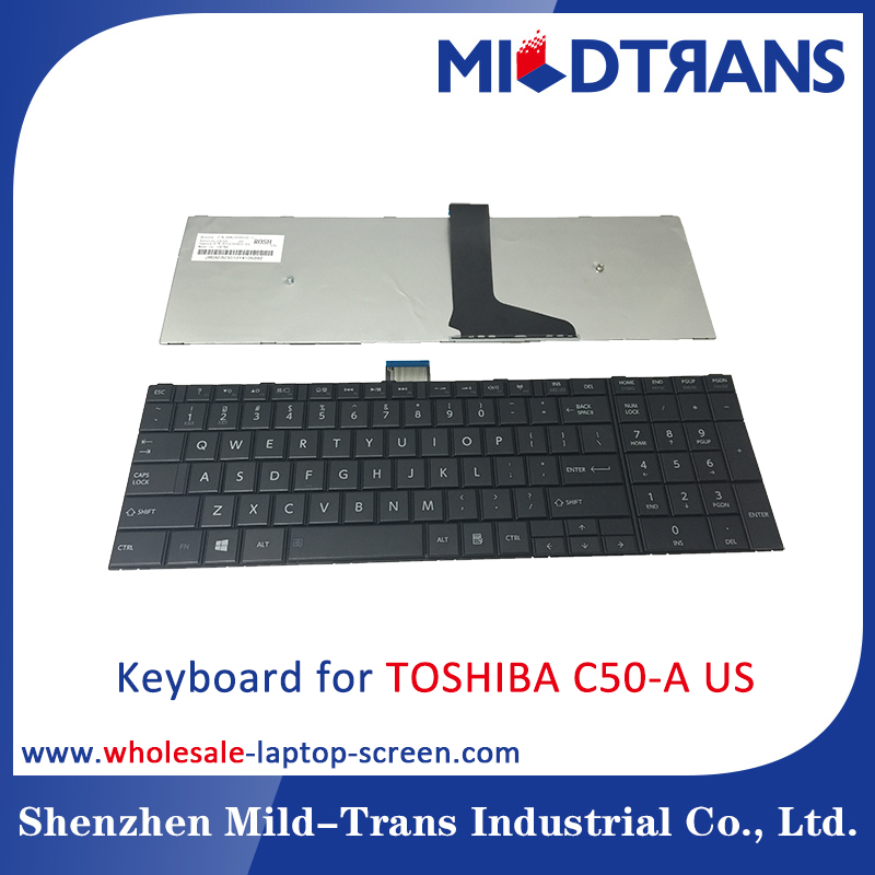 US Laptop Keyboard for TOSHIBA C50-A