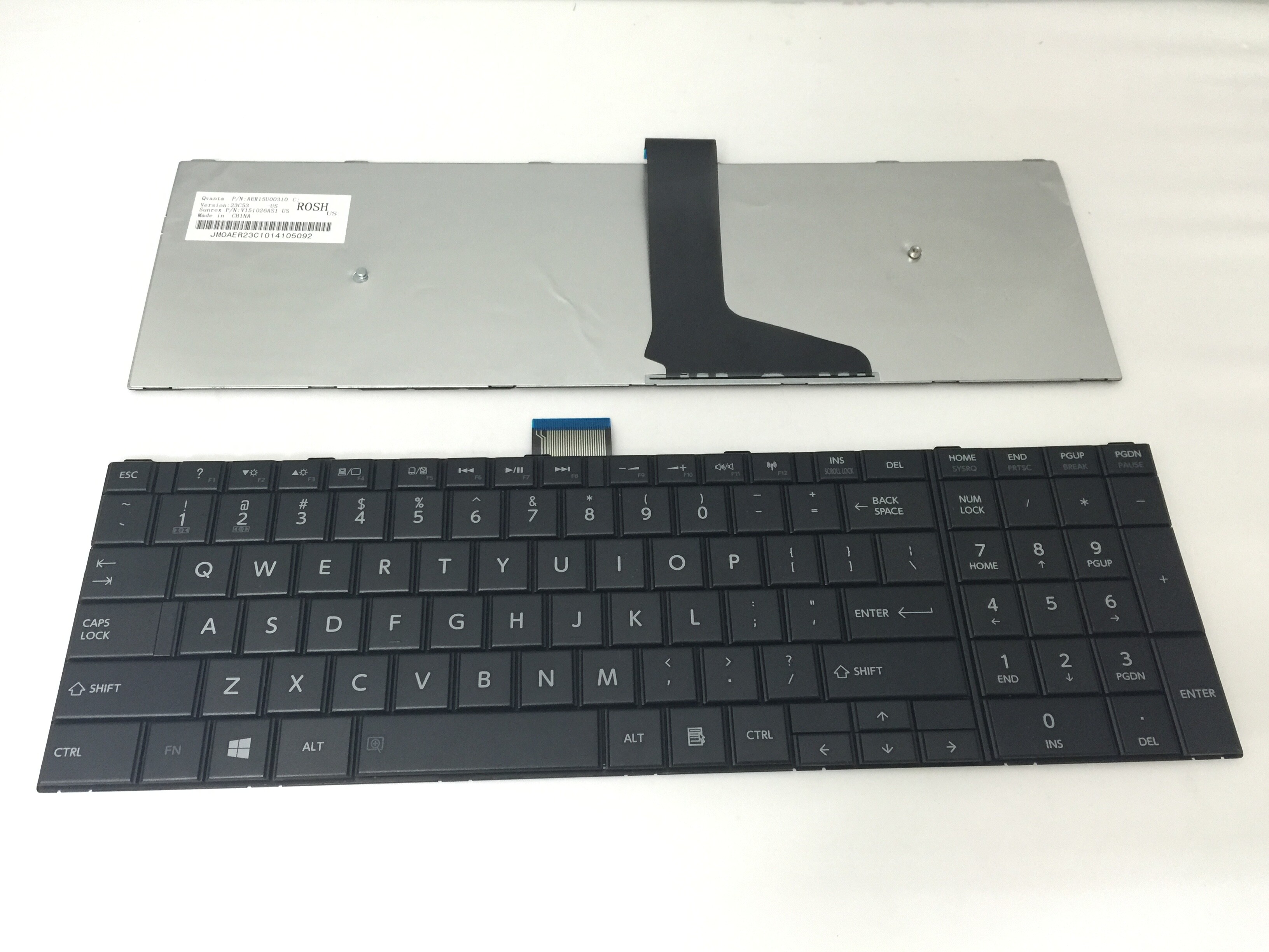 Teclado del ordenador portátil de los e.e.u.u. para Toshiba C50-a