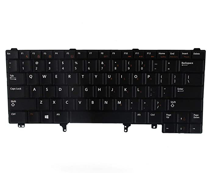 Clavier de mise en page américain sans rétro-éclairé pour Dell Latitude E5420 E5430 E6220 E6320 E6320 E6420 E6430 E6440 Série Ordinateur portable noir