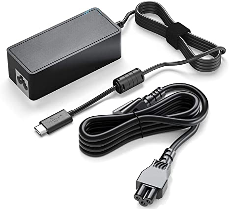 USB-C Carregador portátil Adaptador de energia: GX20M33579 4x20m26268 ADLX65YDC2A ADLX65YLC3A para Lenovo Yoga ThinkPad Razer Blade Stealth MacBook Acer Samsung Asus Dell XPS Microsoft