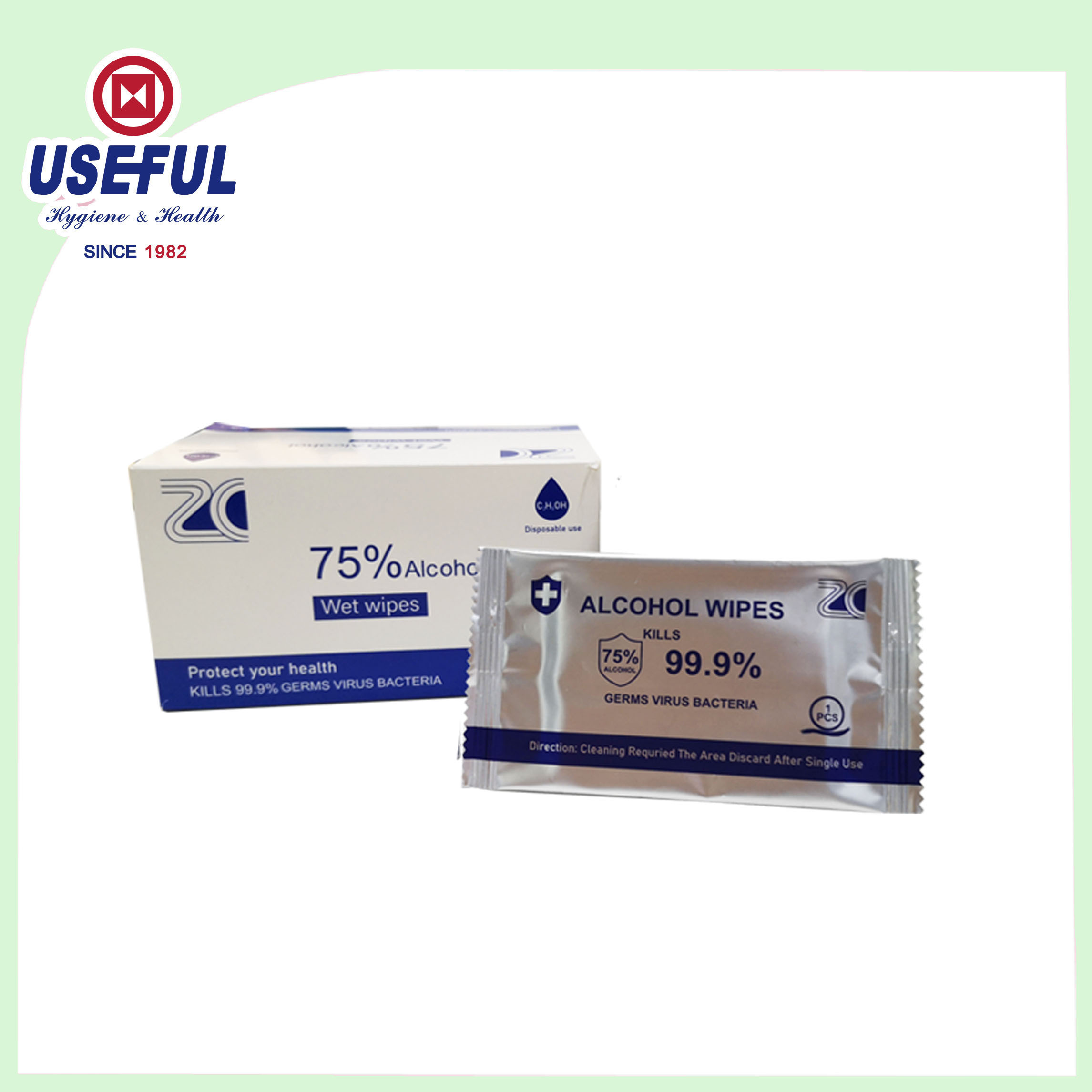 75% Alcoholic Wet Wipe