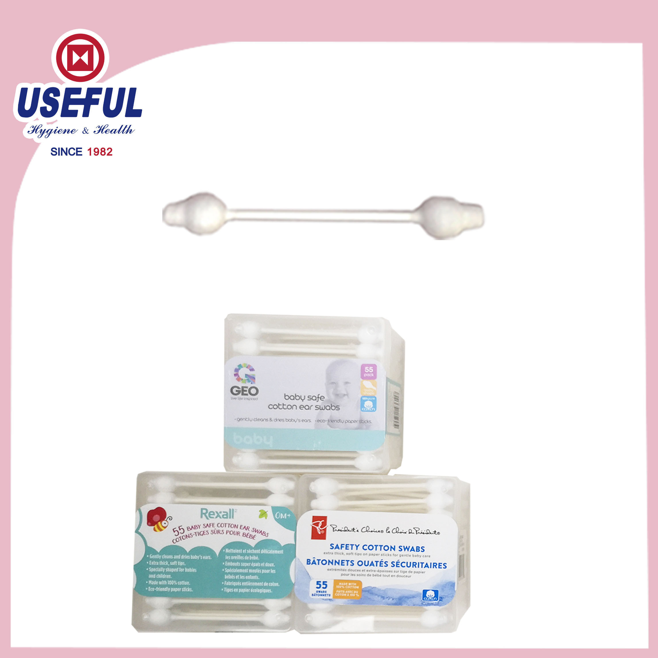 Wattestäbchen (Baby) für Werbung