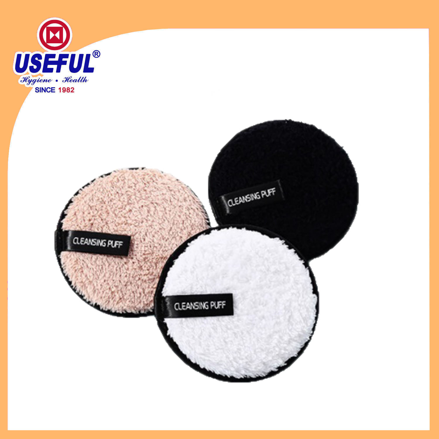 Reusable Makeup Remover Pad with Piping for Premium Gift