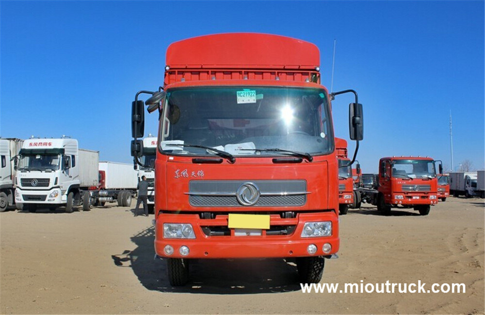 China newly top design Dongfeng Tianjin carrier truck 4x2 van truck
