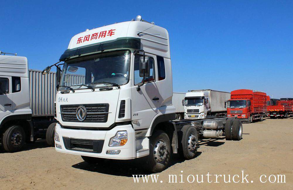 DFCV Tianlong 245HP 6*2 9.6M van truck chassis DFL5253XXYAX1B