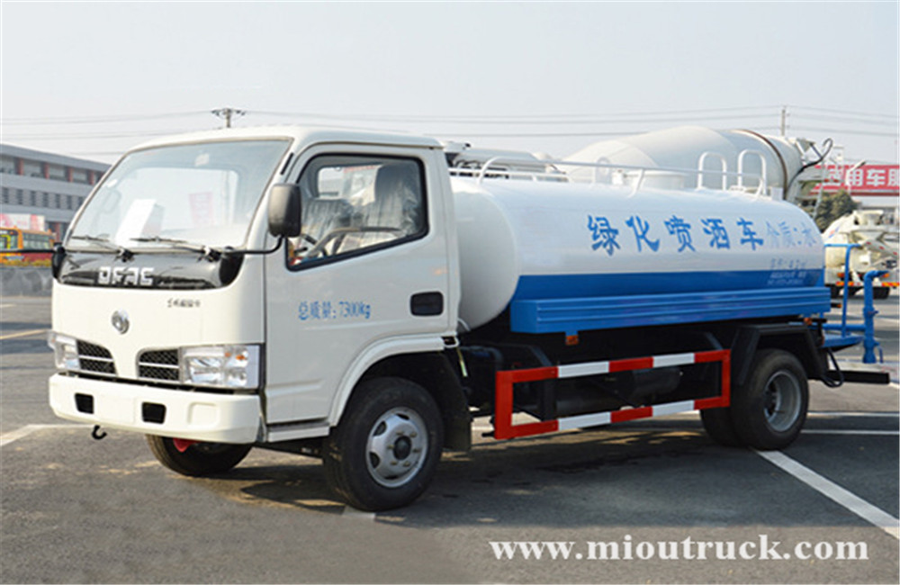 Dongfeng 4x2 5m³ camion d'eau