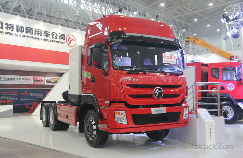 Dongfeng EURO 5 LNG automatic transmission tractor truck made in china