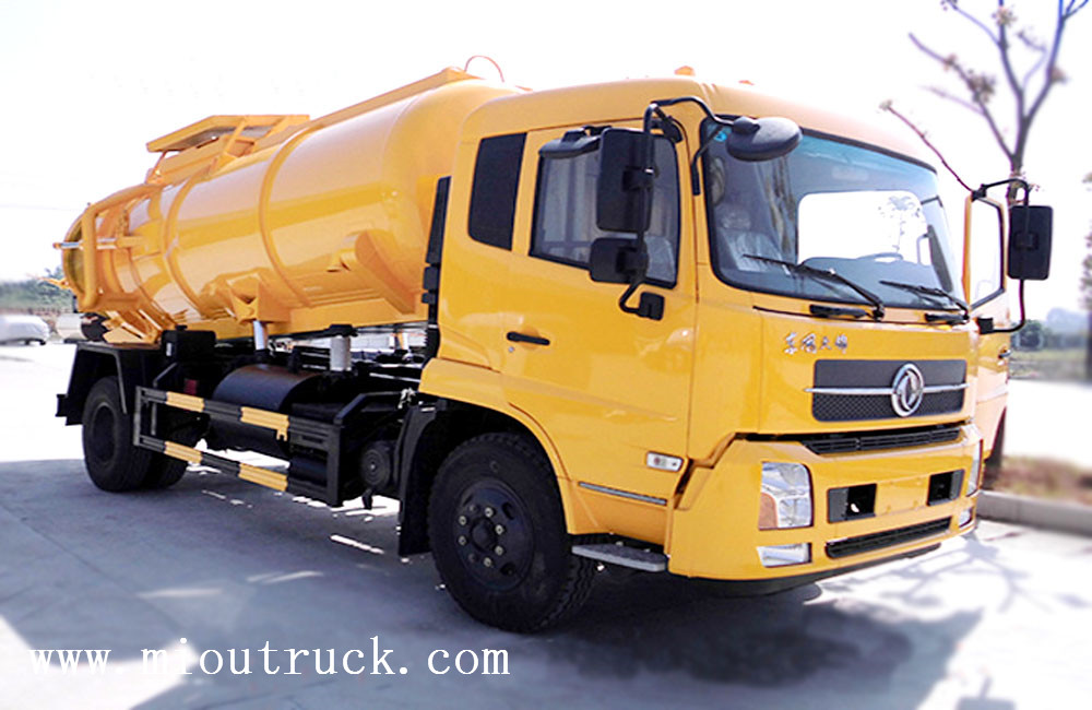 Dongfeng Tianjin XZL5165GXW4 4 * 2 7.5ton camion d'aspiration d'égout