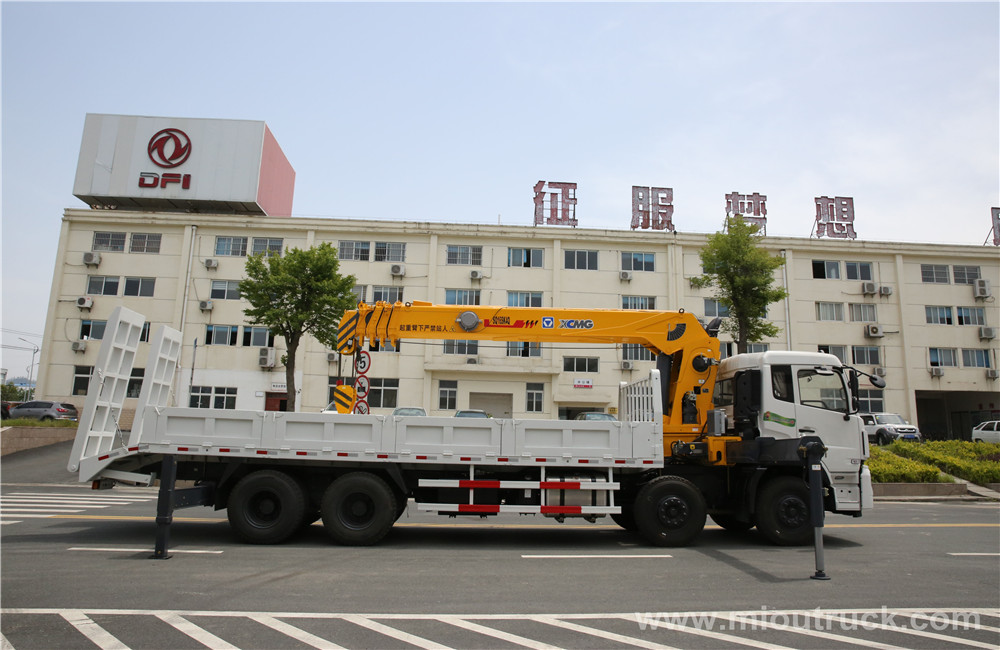 Dongfeng chassis 5 section boom 8X4 truck-mounted crane 16ton XCMG China Supplier  for sale