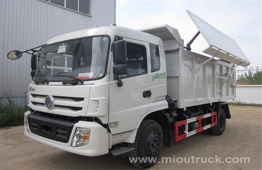 Dongfeng small self loading 4x2 dump truck Garbage truck China supplier