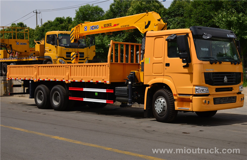 HOWO 6X4 truck mounted crane china supplier with good quality  for sale