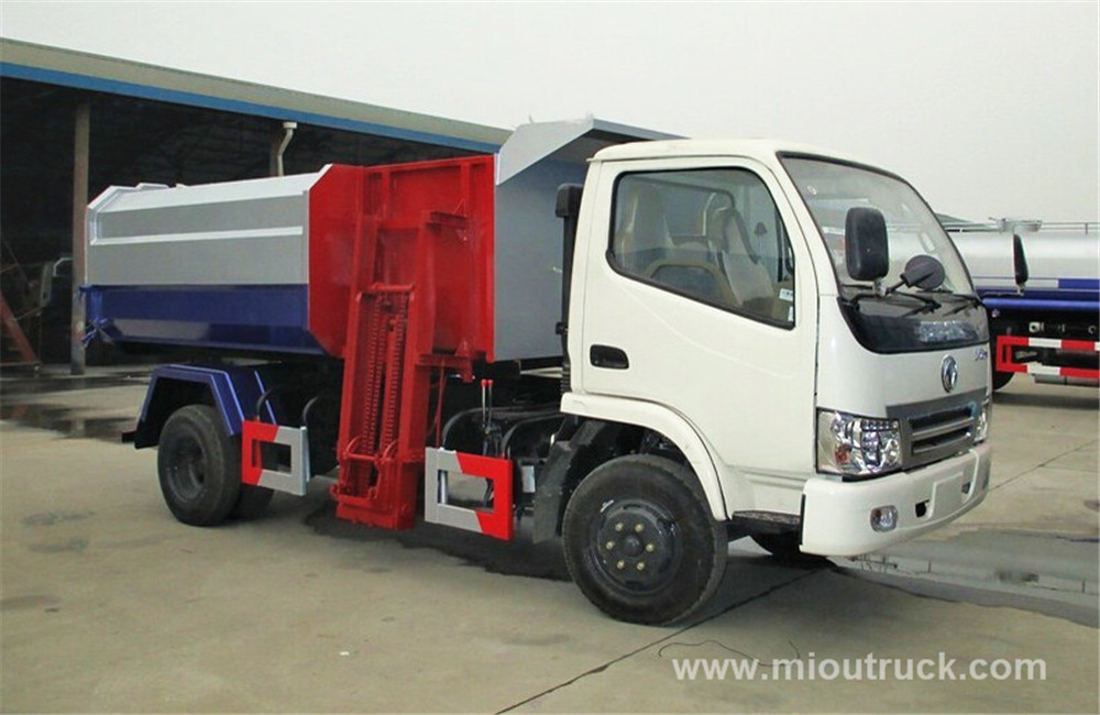 Used Dongfeng 4x2 small garbage truck refuse collector garbage truck for sale