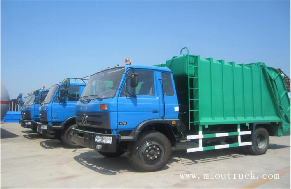 dongfeng 4x2 170hp 7m3 compacteur camion à ordures