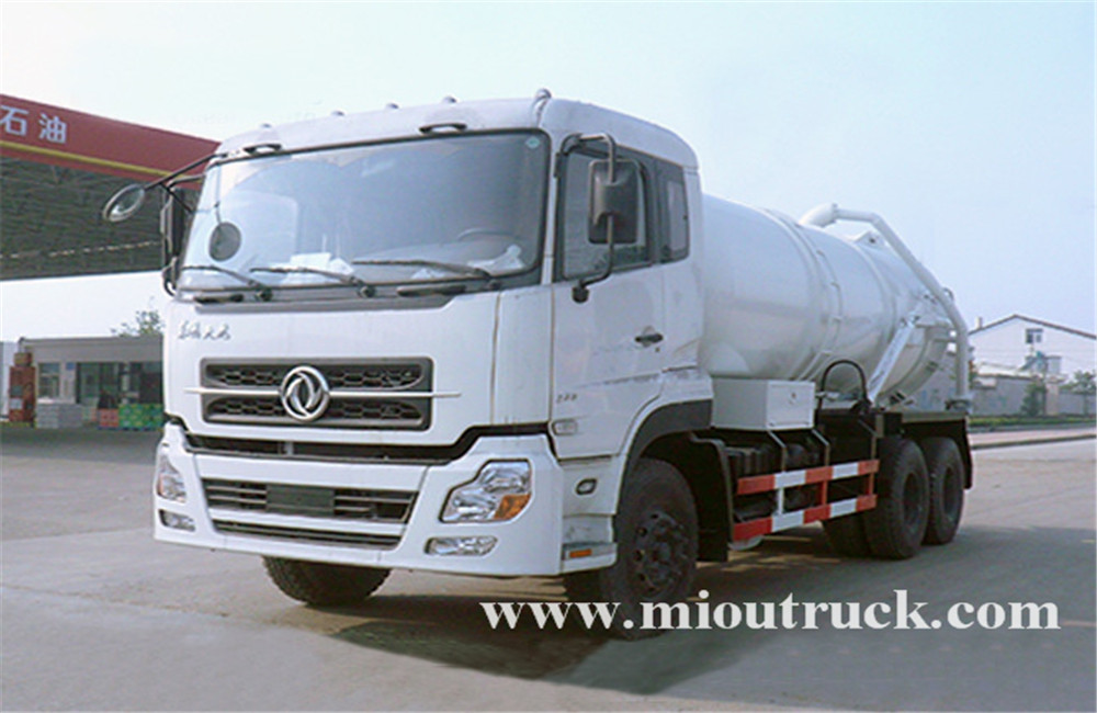 Dongfeng kinland 6 x 4 tipo 16 m³ volumen capacidad aguas residuales succión camión en venta