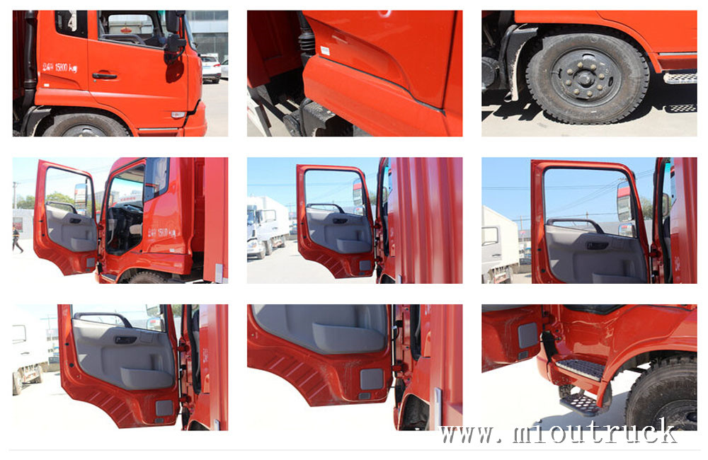 东风天锦 160hp 4 * 2 7 米 6 吨排半厢式运输车