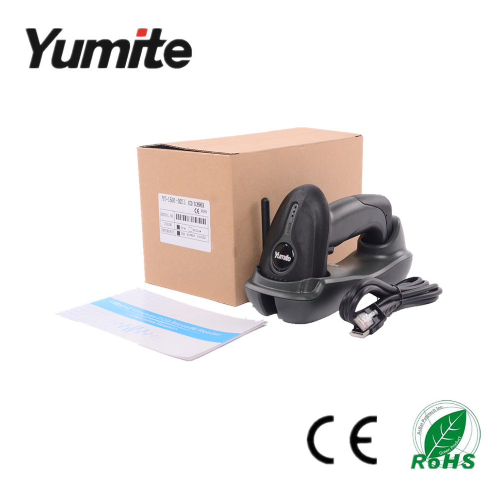 433MHZ Long Range Wireless Charge Station CCD Barcode Reader YT-1503