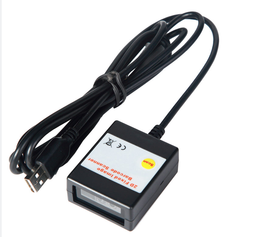 wired mini barcode scanner with SCAN button Key