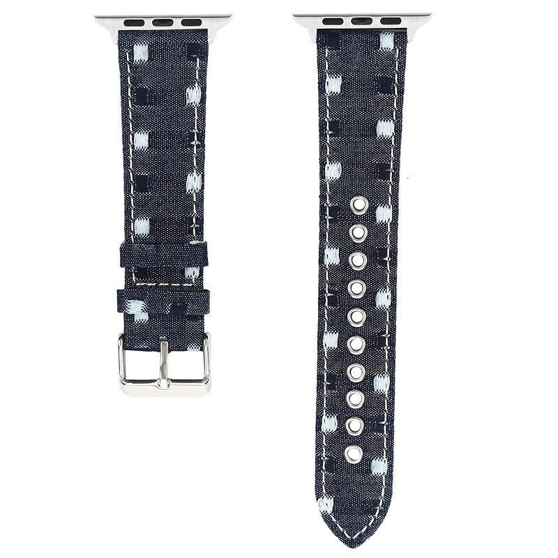 CBAW05 Apple Watch Strap Cowboy Pattern Leather Watch Band