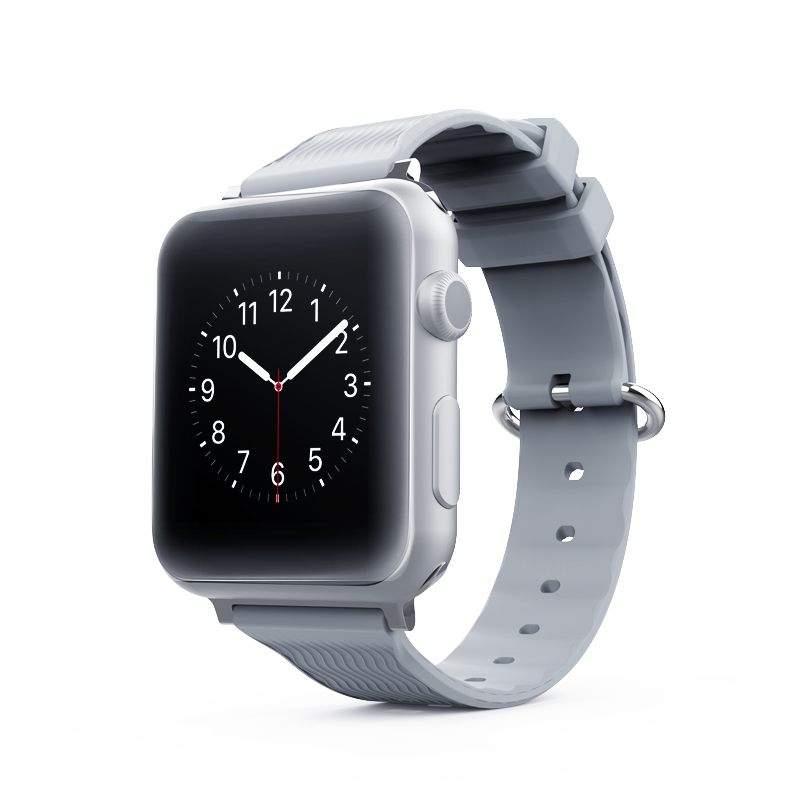 CBAW13ウェーブパターンソフトシリコンの時計ストラップ