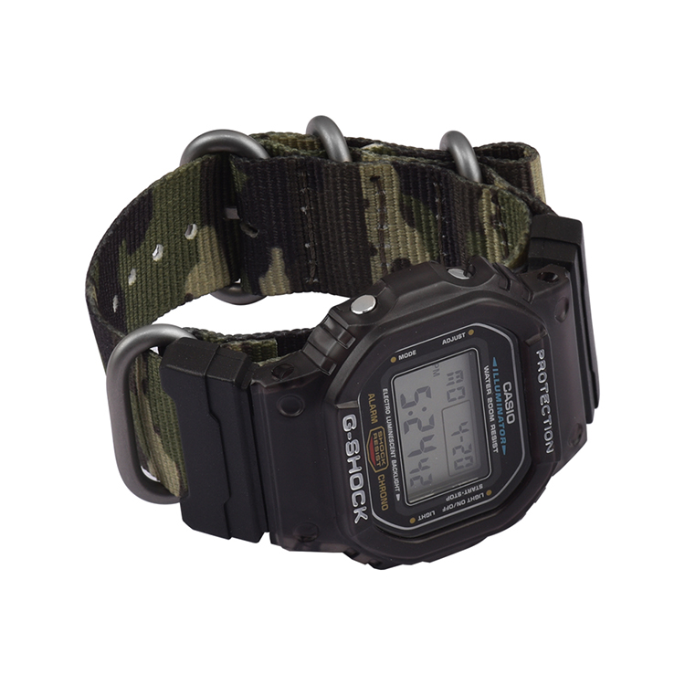 CBCS01-YC Premium Woven Camo Camouflage Nylon Armband für Casio Gshock Armband