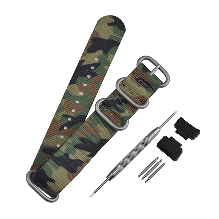CBCS01-YC Premium Woven Camo Camouflage Nylon Armband für Casio Gshock Armband