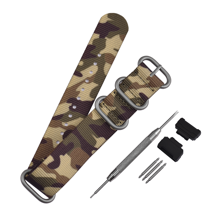 CBCS01-YC Premium Woven Camo Camouflage Nylon Armband für Casio Gshock Armband