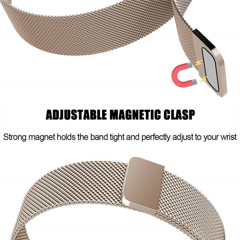 CBFC01 Fitbit Charge 3 roestvrij stalen magnetische Milanese Loop Wrist Watch Band