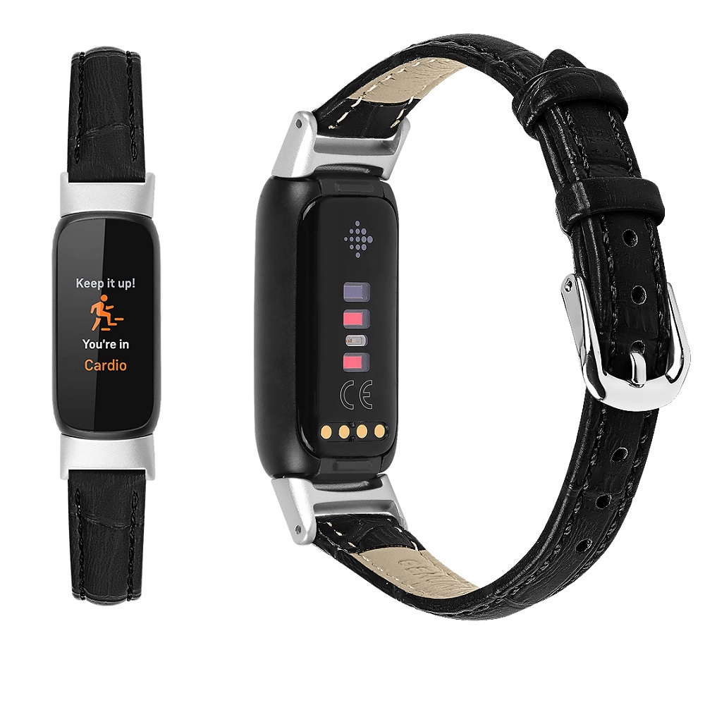 CBFL04 Fitbit Luxe 가죽 스트랩을위한 새로운 스마트 시계 가죽 벨트 교체 밴드