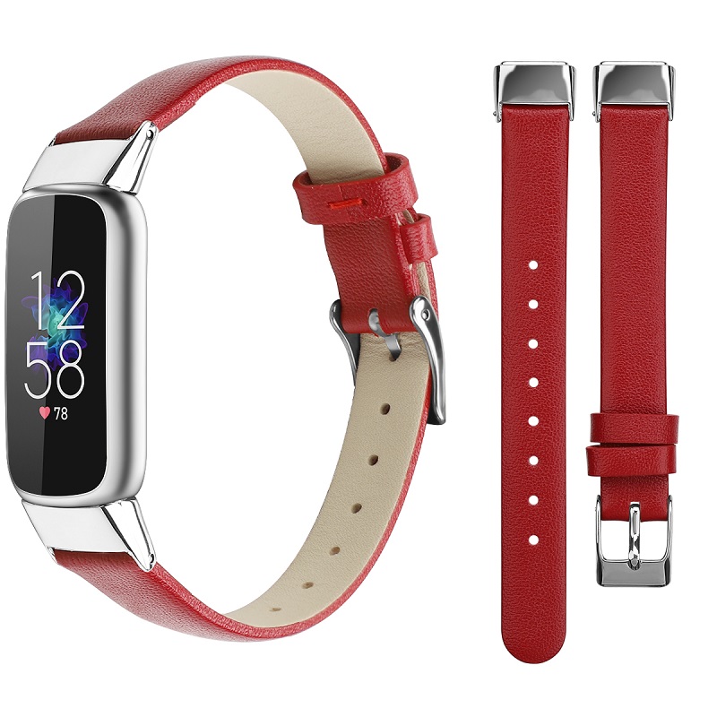 CBFL09 Kobiety Mężczyźni Dorywczo Prawdziwe Prawdziwej Skóry Zegarek Paski do Fitbit Luxe Watch Skórzany pas