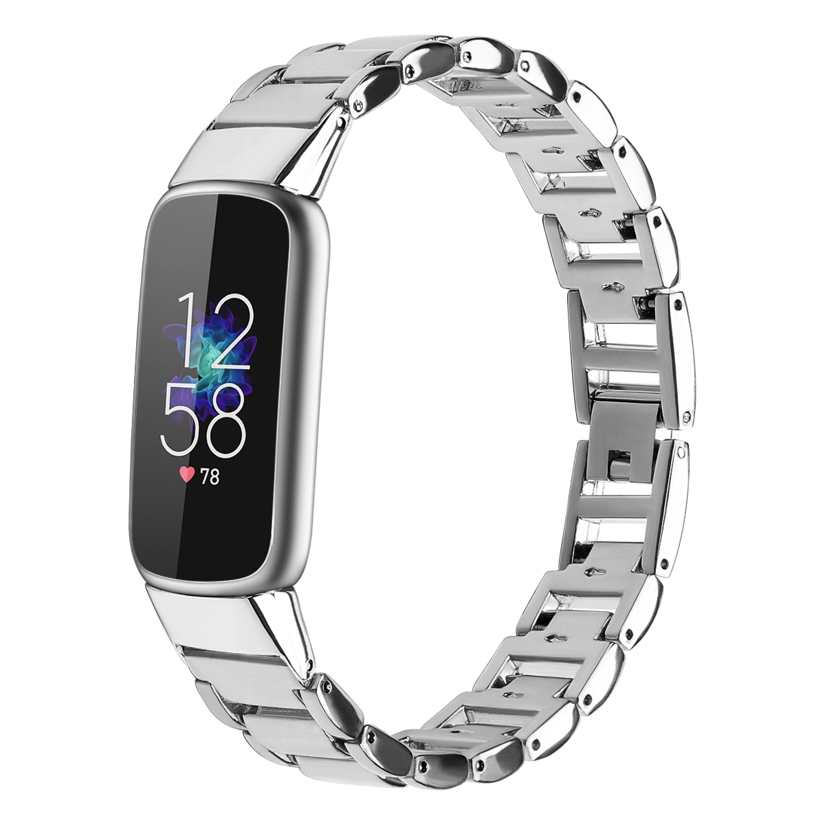 Cbfl10 groothandel metalen horlogeband metalen polsriem voor fitbit luxe slimme polsband