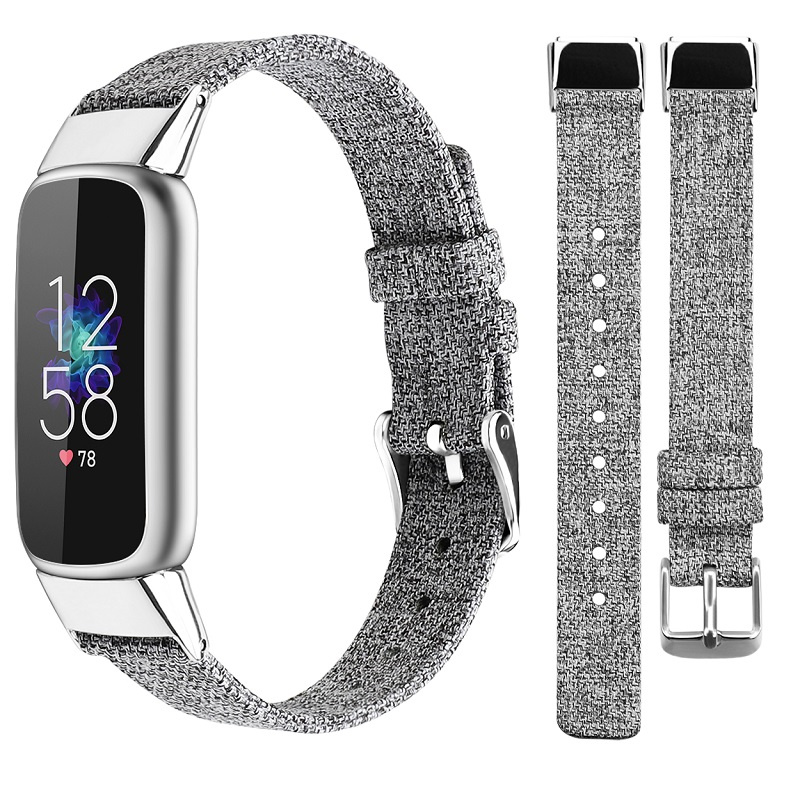CBFL12 Toptan Fabrika Fiyat Tuval İzle Kayış Band Fitbit Luxe Bileklik Akıllı Bilezik Için