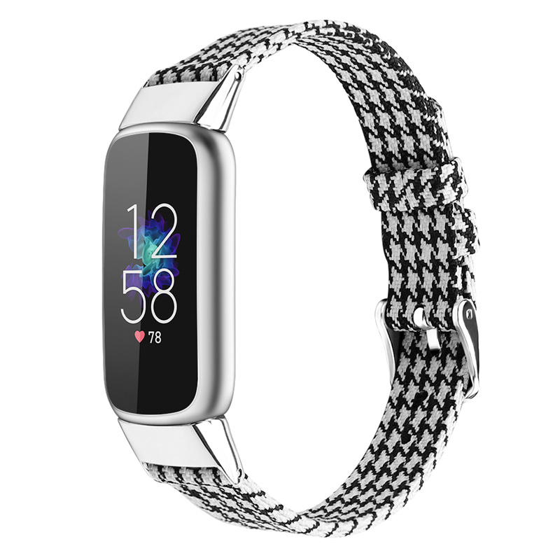 CBFL12 Wholesale Factory Price Canvas Watch Strap Band For Fitbit Luxe Wristband Smart Bracelet