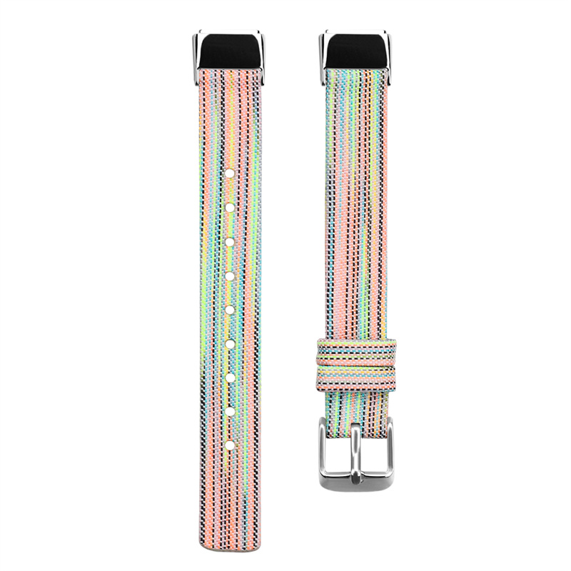 CBFL12 Wholesale Factory Price Canvas Watch Strap Band For Fitbit Luxe Wristband Smart Bracelet