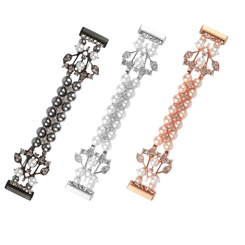 Cbfv19 vrouwen meisje mode handgemaakte kralen vervangende sieraden horlogebanden riemen voor fitbit versa 3 horloge
